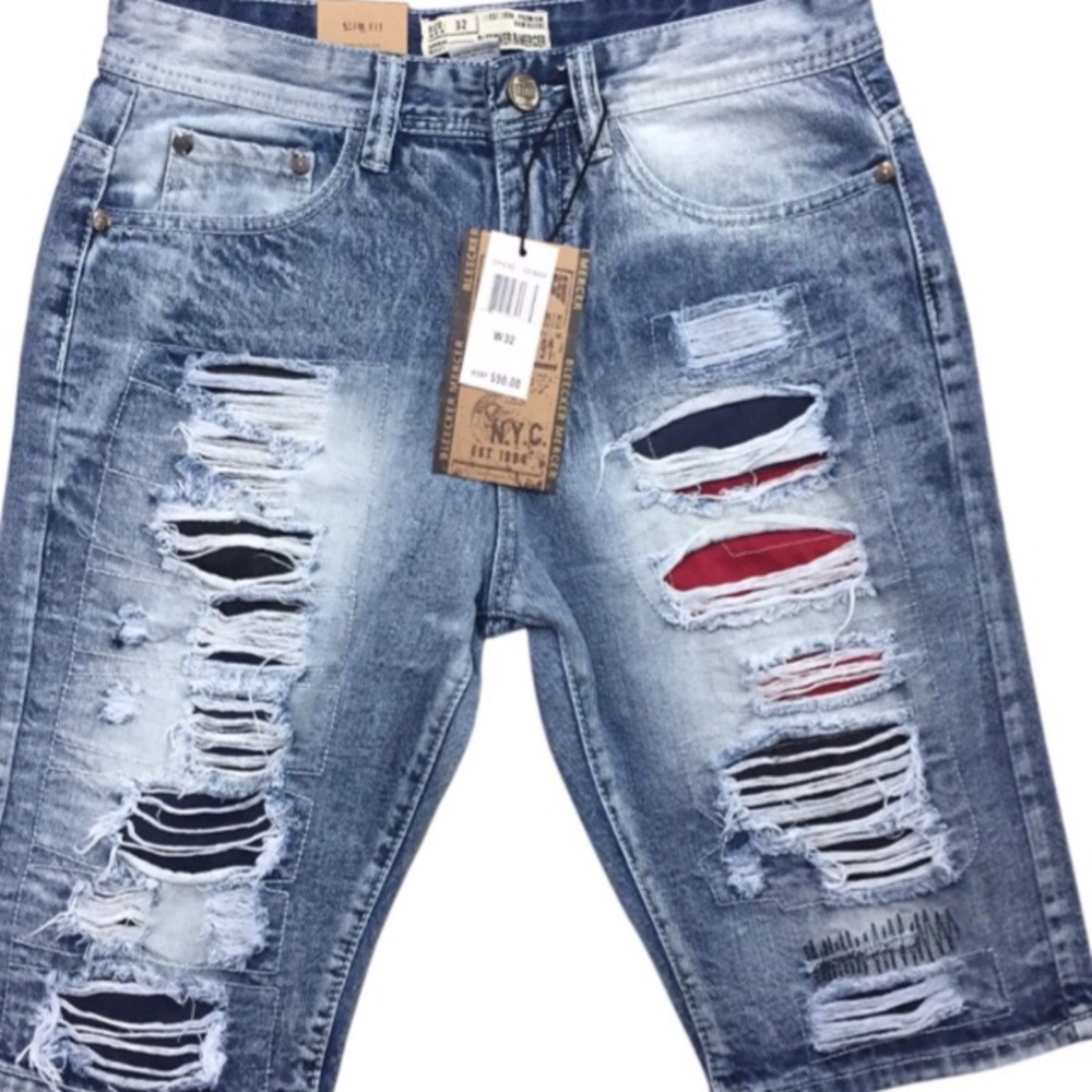 MEN'S BLEECKER & MERCER DISTRESSED DENIM Pants